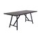 Armen Living Koala Clip and Camino 6 Piece Outdoor Dining Set in Dark Eucalyptus with Gray Rope 840254333826 - alternate 9